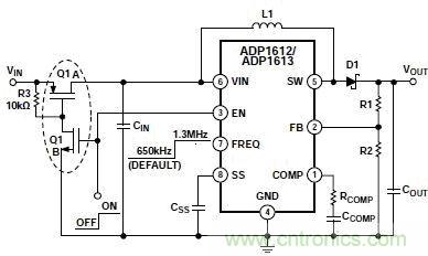 ADP1612/ADP1613典型應(yīng)用電路