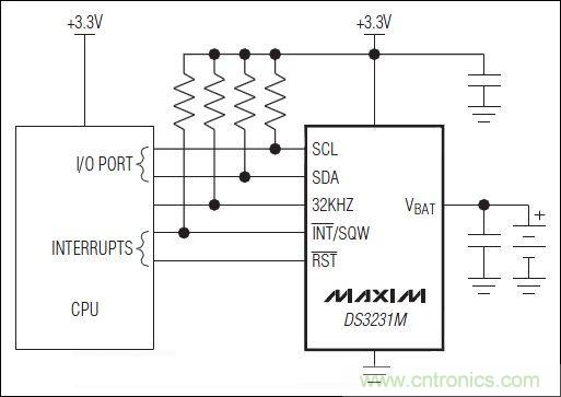 DS3231M設(shè)計參考電路