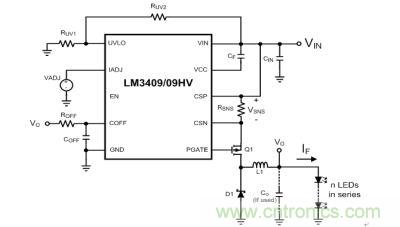 LM3409/09HV降壓LED驅(qū)動器