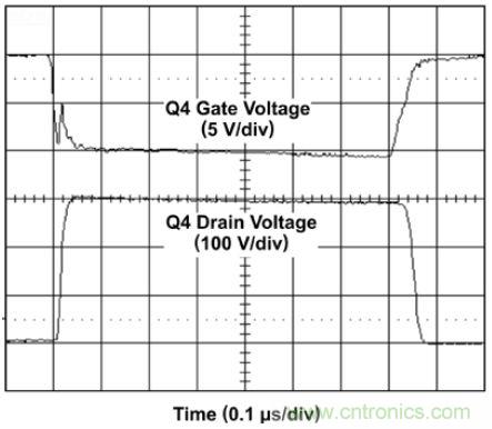 MOSFET表現出較好的(< 50nS)開關速度