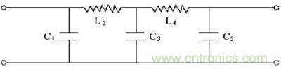 EMI濾波器π型電路的電路圖