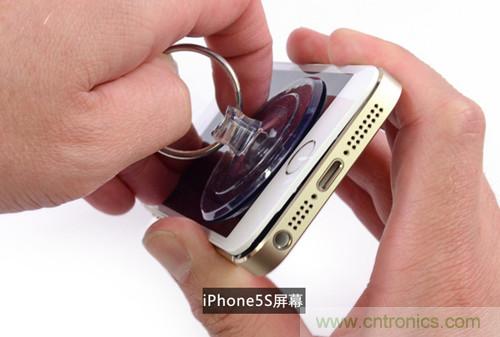 土豪金iPhone 5S拆解：內(nèi)部結(jié)構(gòu)升級(jí)，維修難度增加