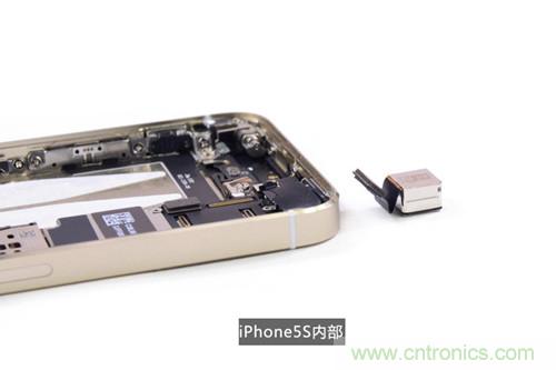 土豪金iPhone 5S拆解：內(nèi)部結(jié)構(gòu)升級(jí)，維修難度增加