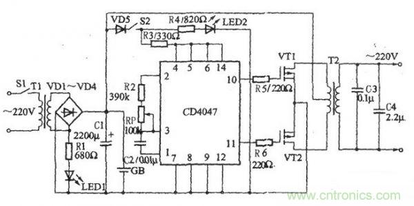 推薦：一款簡單的逆變電源電路設(shè)計方案