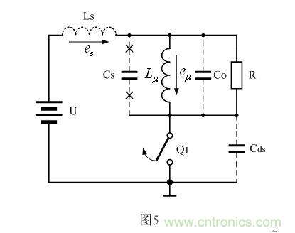 反激式開(kāi)關(guān)電源的工作原理圖