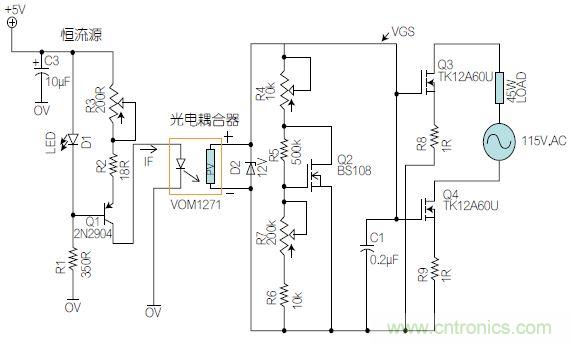 圖1：基于有源器件的線性區(qū)域進行功率控制。