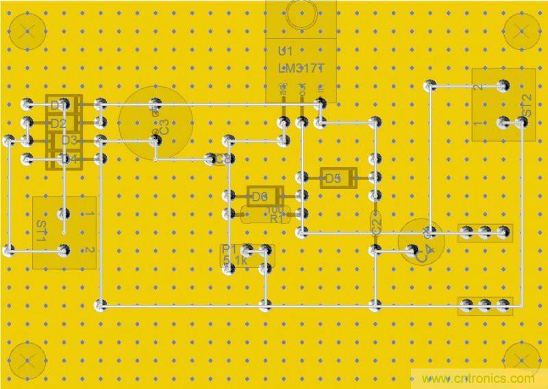 網友分享：DIY一個LM317 可調穩(wěn)壓電源