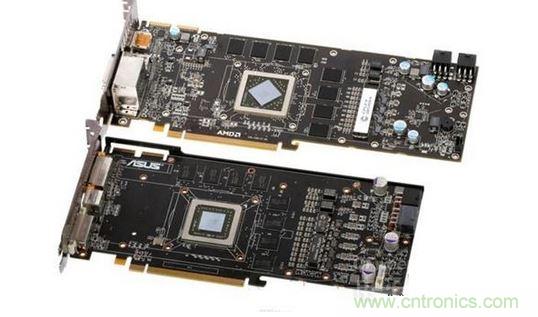 “當(dāng)年”的Radeon HD 5870（上）和Radeon HD 4890（下）PCB