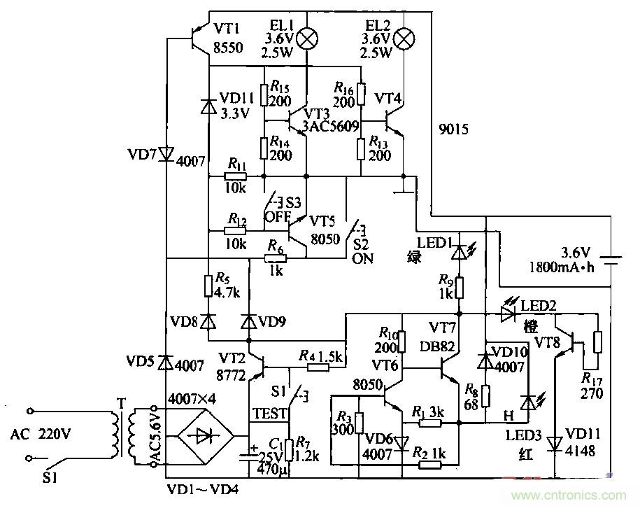 達(dá)人解析：生活中常見(jiàn)的消防應(yīng)急燈電路