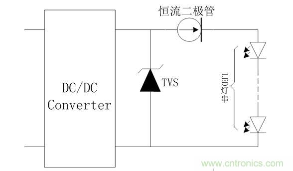 LED直接驅動電路防護示意圖