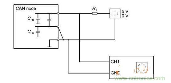  Cdiff測(cè)試原理（CANnode輸出線(xiàn)從上往下為CANH、CANL、GND）