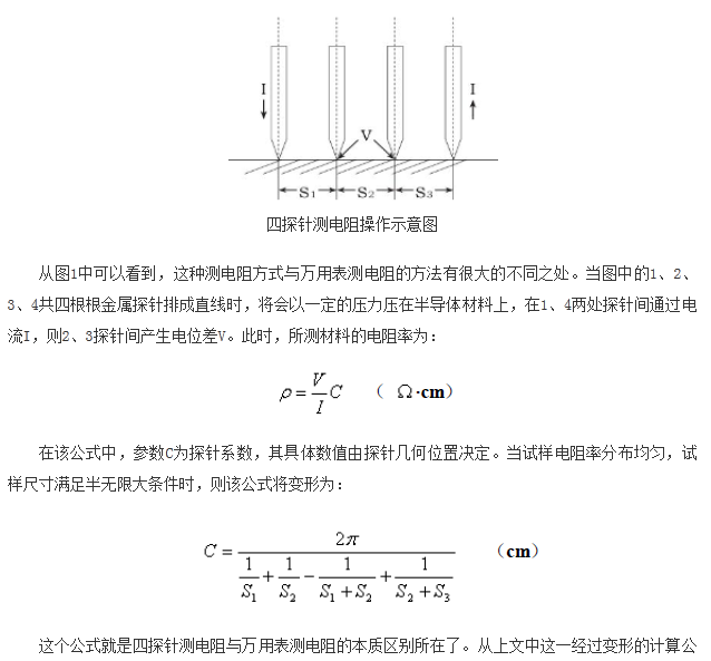 如何區(qū)分萬用表測電阻和四探針測電阻？