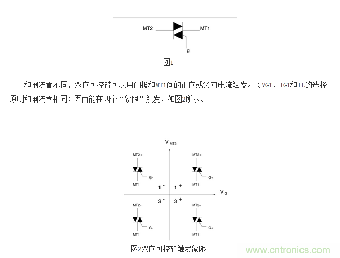 技術解析：雙向可控硅的導通階段設計