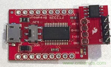  圖4：裝配好的隔離型USB-to-UART轉(zhuǎn)換器。