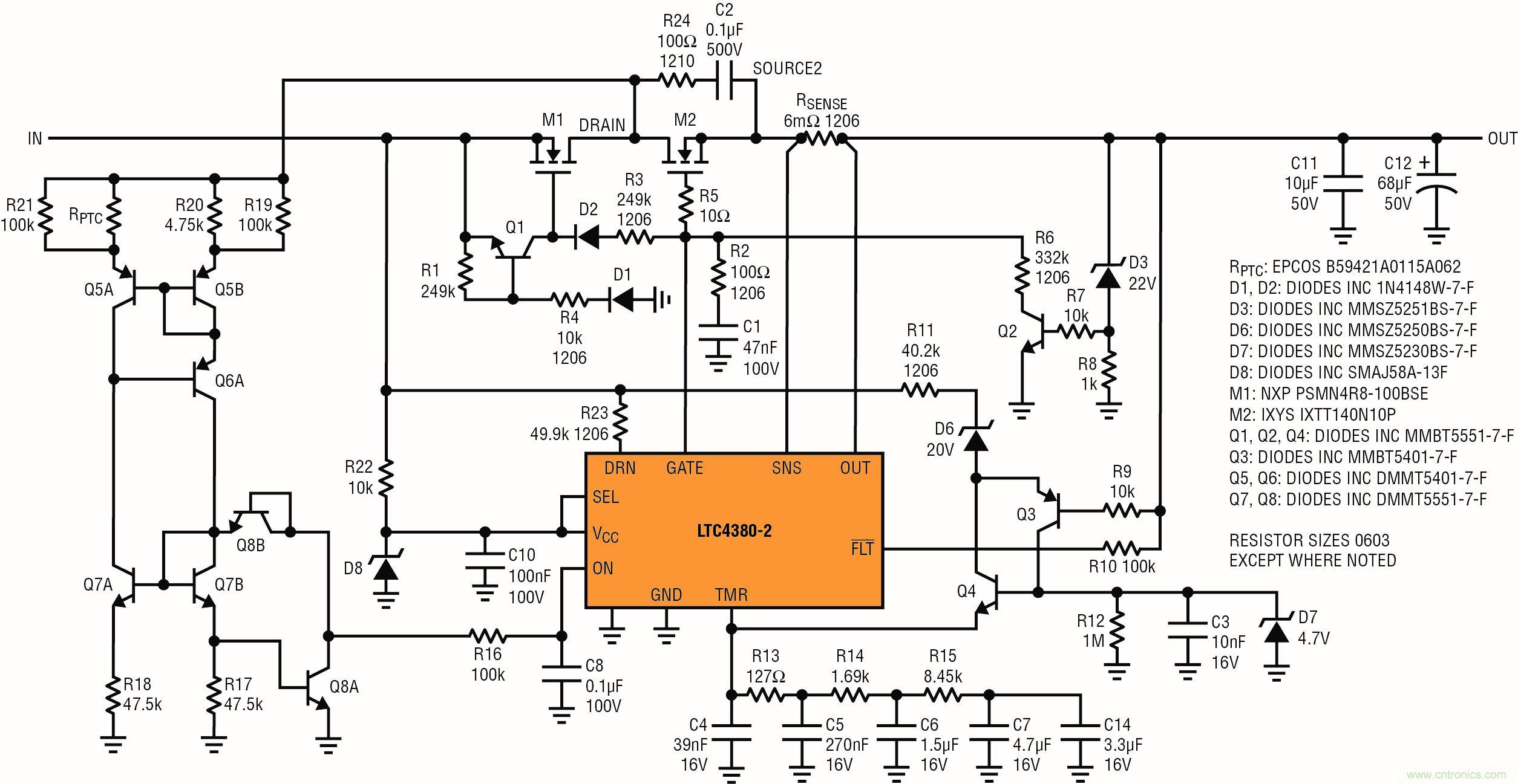 低靜態(tài)電流浪涌抑制器：提供堅(jiān)固的汽車電源保護(hù)