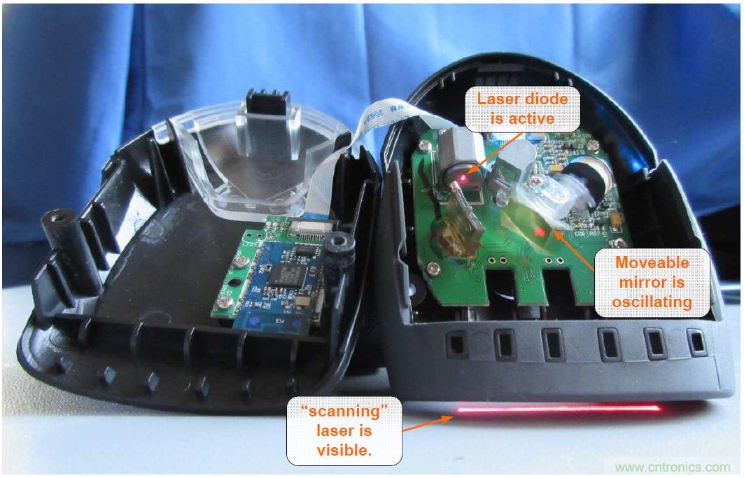 拆解45美元的藍牙無線條碼掃描槍，發(fā)現(xiàn)里面鏡中有鏡