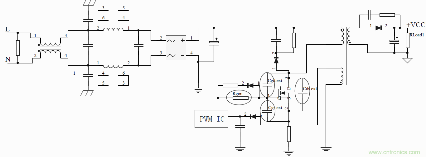 如何改善開關(guān)電源電路的EMI特性？