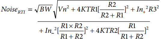 為實(shí)現(xiàn)正確信號調(diào)理的噪聲計(jì)算