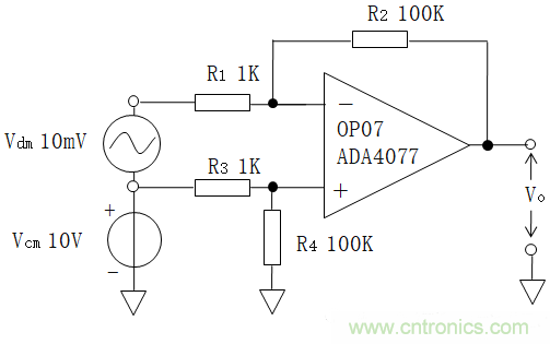 放大器共模抑制比（CMRR）參數(shù)評估與電路共模抑制能力實(shí)例分析