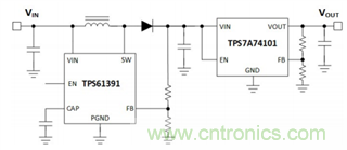 TPS61391升壓變換器，為電容麥克風(fēng)提供48V超低噪聲幻象電源