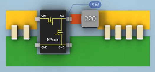 SW與電感之間的鋪銅面積越大越好嗎？