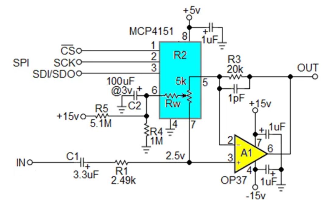 數(shù)字電位器能否代替電路中的機(jī)械電位器？