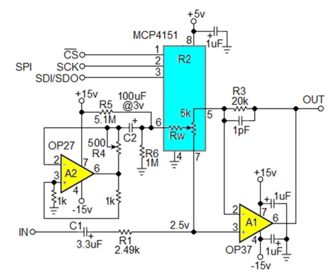 數(shù)字電位器能否代替電路中的機(jī)械電位器？