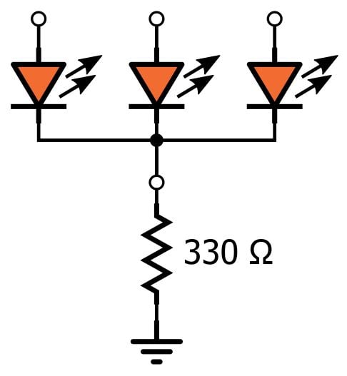 LED 陣列：一個(gè)電阻器還是多個(gè)？